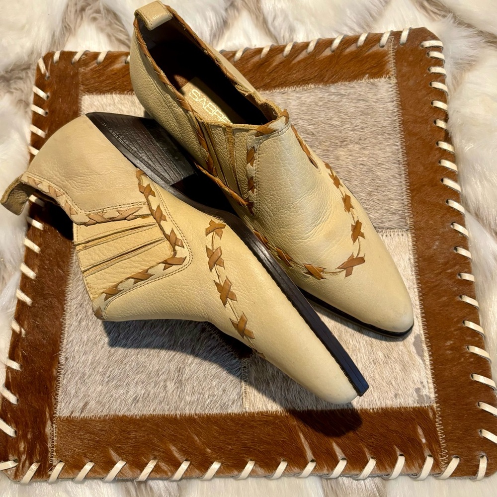 Sabree Vintage Cowgirl Booties Genuine Leather